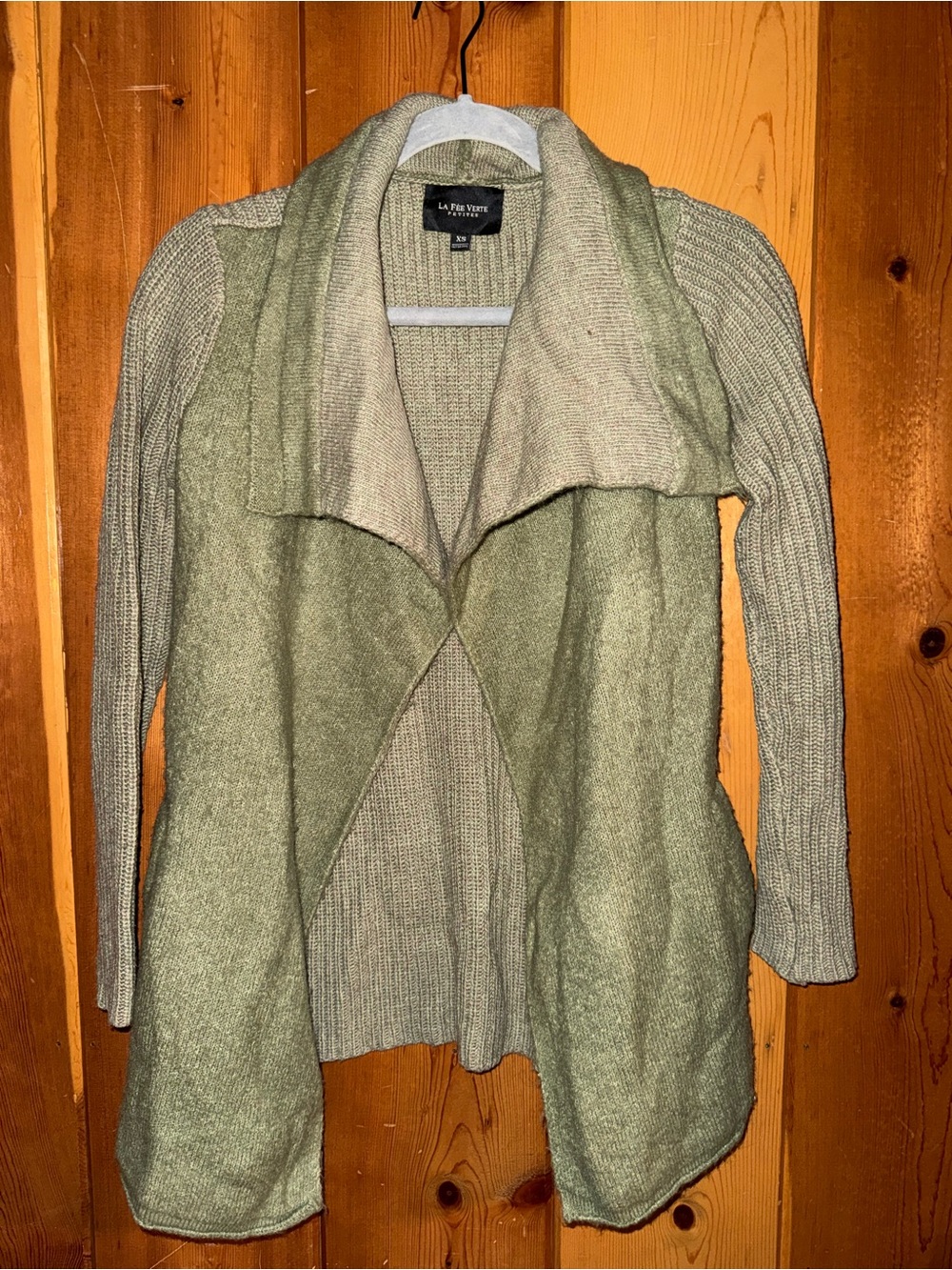 La Fée Verte Petites Draped Cardigan – XS